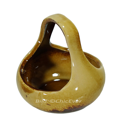 2x Duftlampen Keramik Aromalampen Duftstövchen braun 4177a